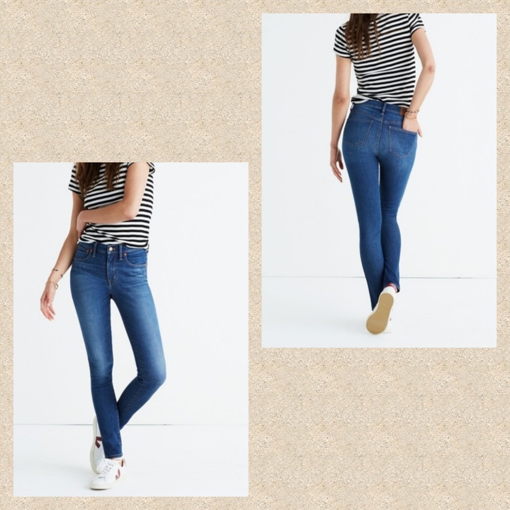 EUC Madewell 9" High-Rise Skinny Jeans